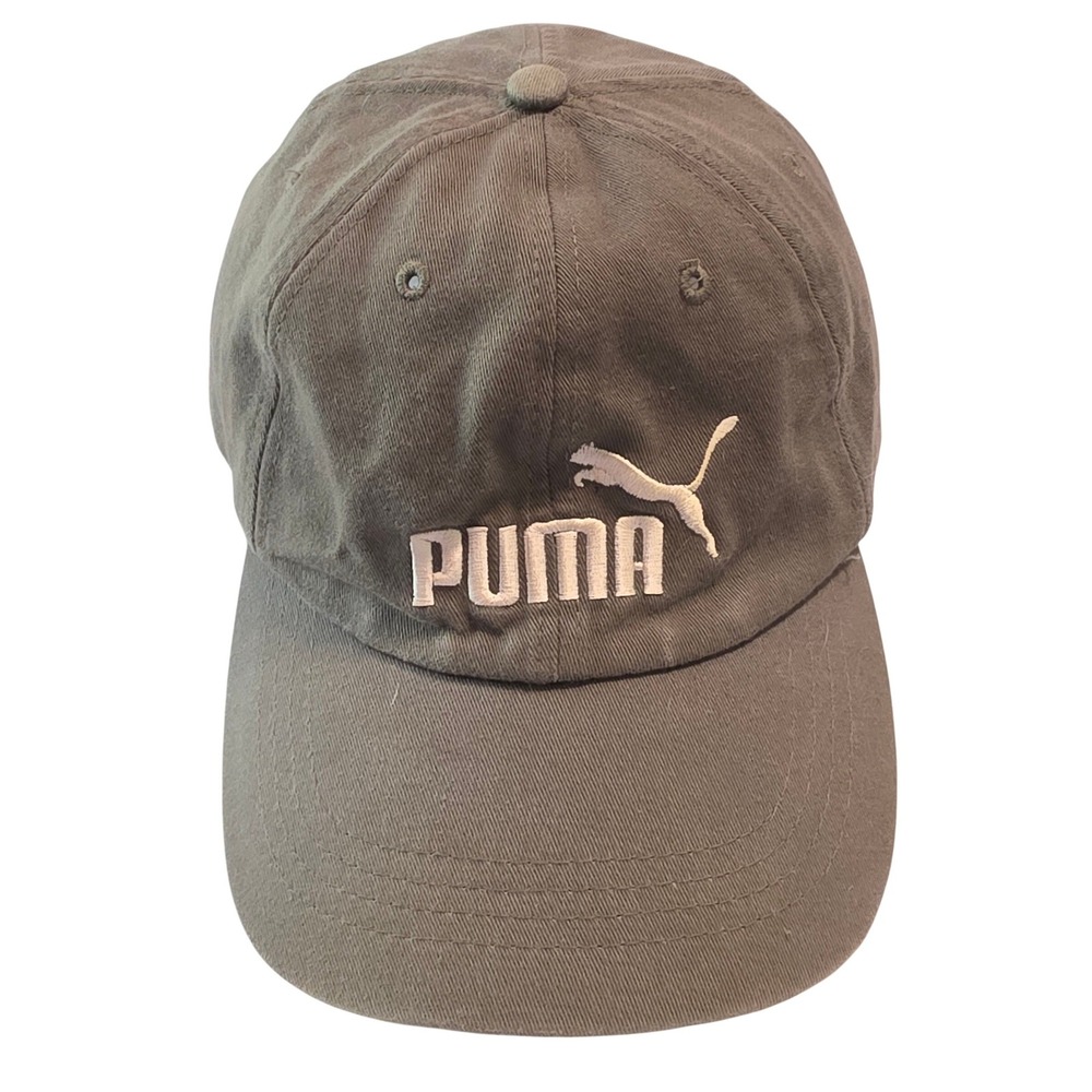 Puma Mens Olive Green Baseball Cap Hat 7Up Logo Adjustable Strap One Size